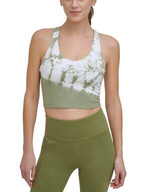 DKNY Womens Cropped Racerback Tank Top